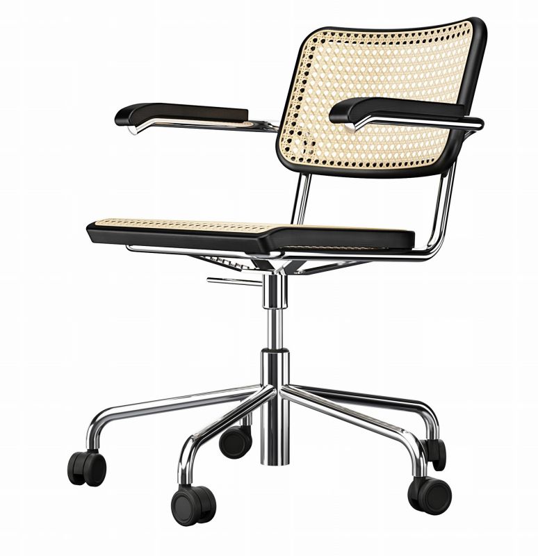 S 64 VDR Atelier Drehstuhl Stahlrohr Thonet
